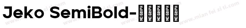 Jeko SemiBold字体转换